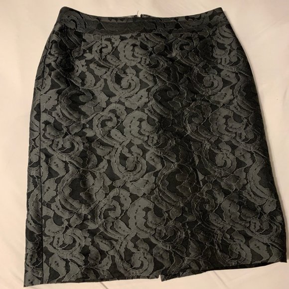 Banana Republic - Gray Midi Skirt - Picture 1 of 4